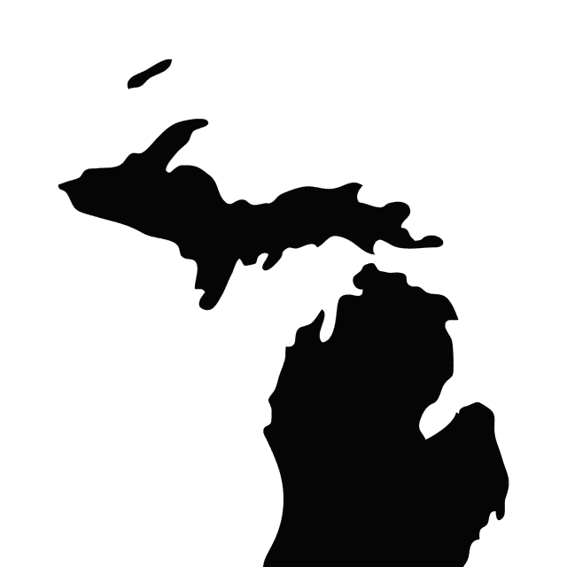 Michigan state outline